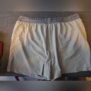 Janji Yellow and Gray Elastic Waistband Shorts